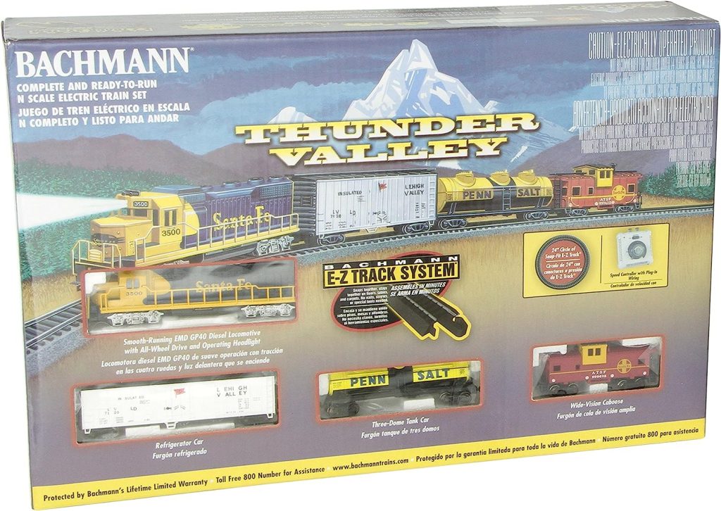 Bachmann Trains - Thunder Valley Ready To Run Electric Train Set - N Scale Multi ,Medium