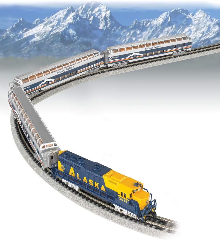 Bachmann Trains - McKinley Explorer Ready To Run Electric Passenger Train Set - N Scale , Navy