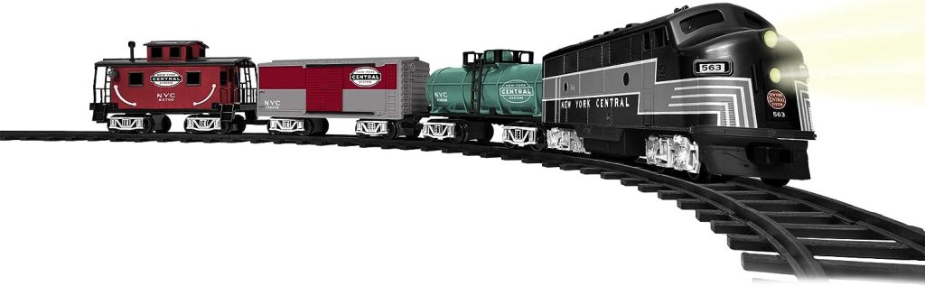 Lionel New York Central Ready-to-Play Set, Battery Powered Model Train Set with Remote