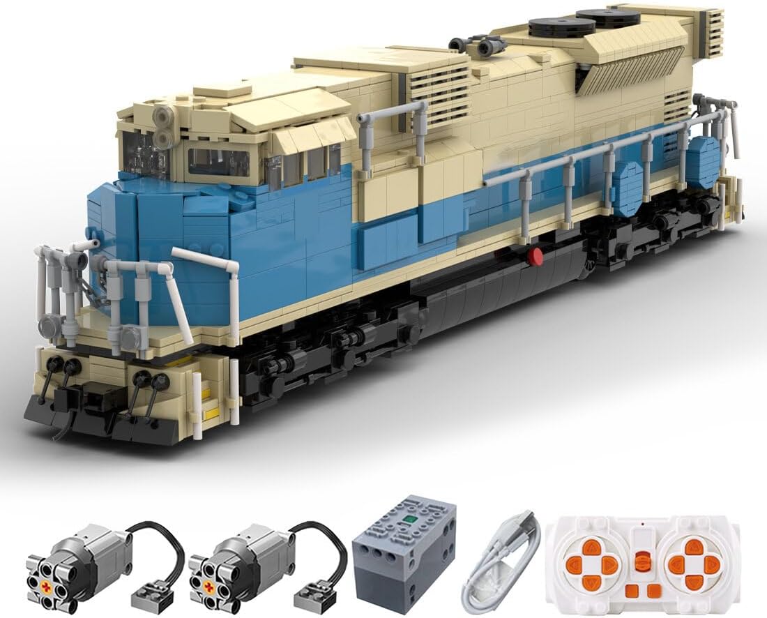 Jetlet Building Blocks Set, Mauritania Railway Train Model, Collectible Railway Model Toy for Adult, Gift, Compatible with Lego (2147PCS/Dynamic Version)