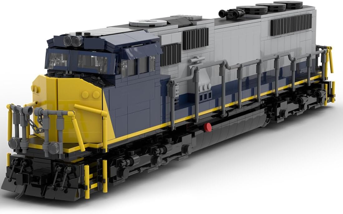 Jetlet CSX-SD70MAC Train Building Blocks Set, Railways RC Train Model, Train Set for Display, Ideal Gifts for Train Lovers, Compatible with Lego (2064PCS)