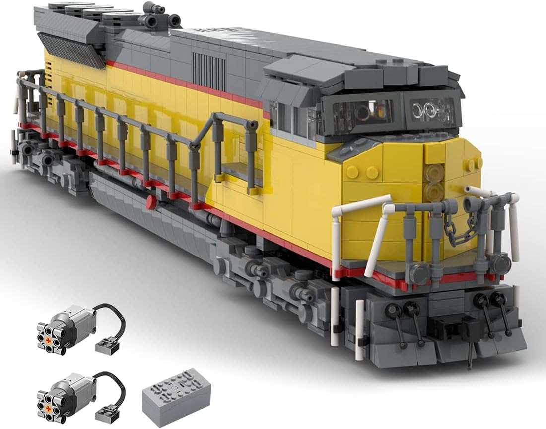 SUPERFLEX 2241PCS Train Model Building Blocks, EMD-SD90/43MAC Union Pacific Train Model Assembly Kit, High Simulation Train Building Blocks, Compatible with Lego-Dynamic Version