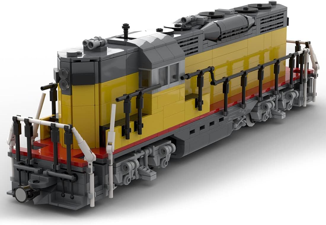 Topoo RC Train Locomotive for Union Pacific Building Kit with Motor, Dynamic Train Model Building Toy Set Compatible with Lego Train 1344 Pcs MOC-79699