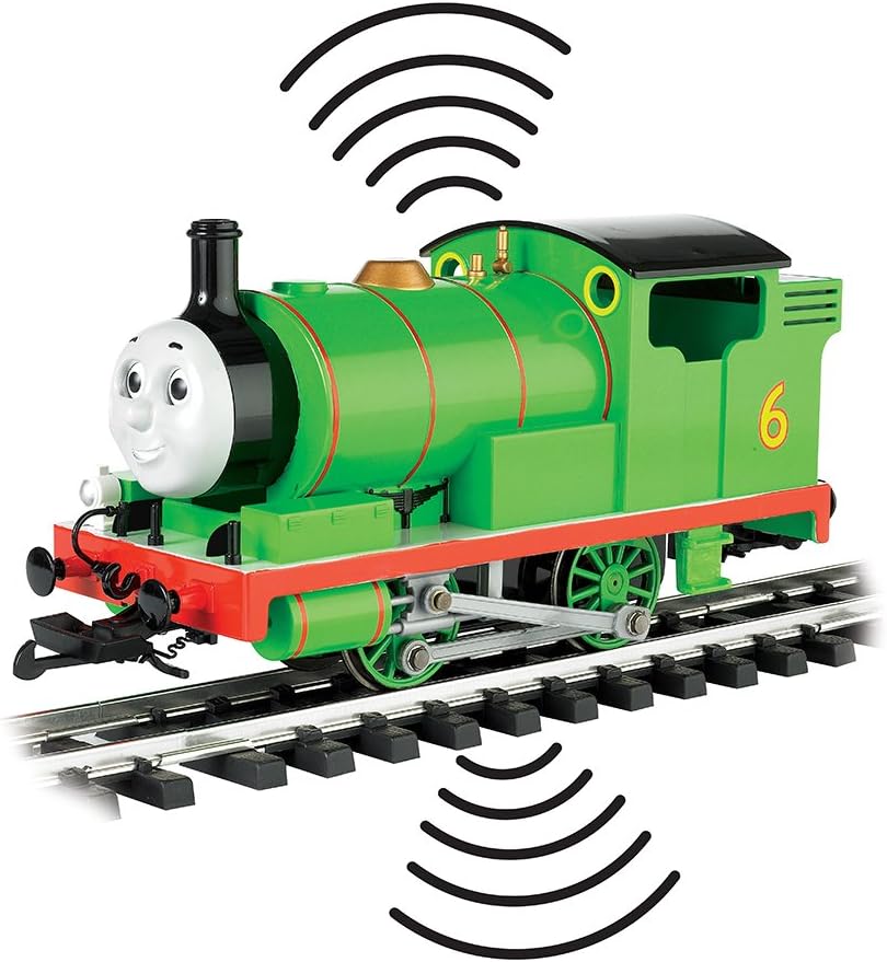 Bachmann Trains - THOMAS  FRIENDS DCC Equipped - PERCY ENGINE (with moving eyes) - Large G Scale